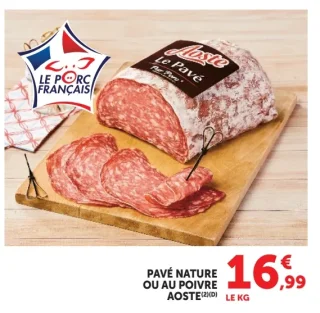 Pavé Nature ou au Poivre Aoste