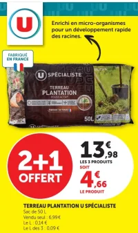 Terreau Plantation U Spécialiste 50L