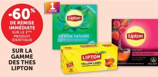 La gamme des thés Lipton