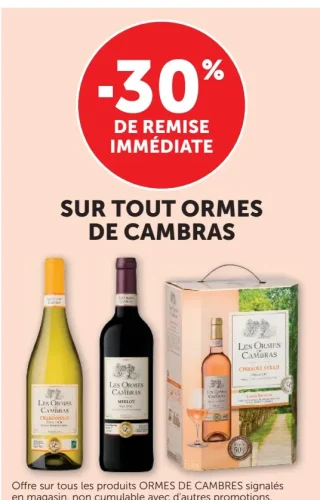 Les Ormes de Cambras Gamme de vins