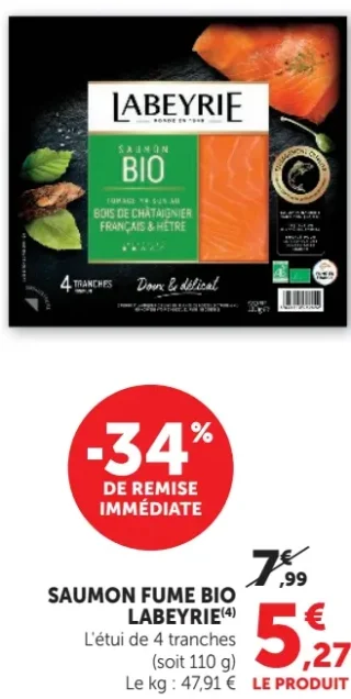 Saumon Fumé Bio Labeyrie