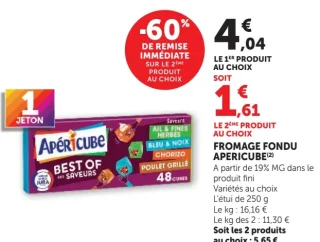 FROMAGE FONDU APERICUBE