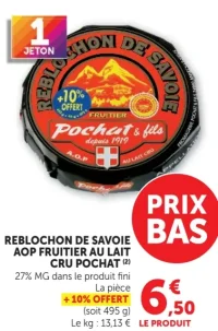 Reblochon de Savoie AOP Fruitier au Lait Cru Pochat & Fils