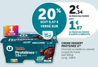 CREME DESSERT PROTEINEE U