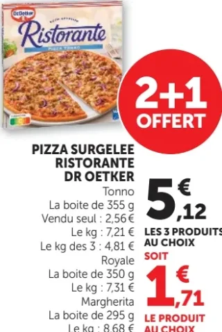Pizza surgelée Ristorante Dr Oetker