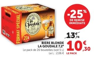 Biere Blonde La Goudale 7,2°