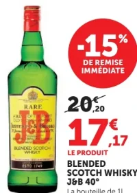 Blended Scotch Whisky J&B 40°