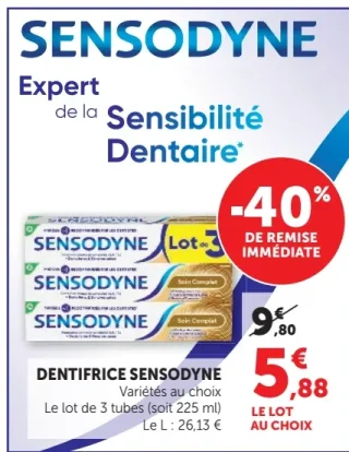 Dentifrice Sensodyne Expert de la Sensibilité Dentaire