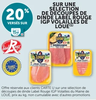 Découpes de dinde Label Rouge IGP Volailles de Loué