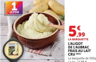 L'aligot de l'Aubrac frais au lait cru