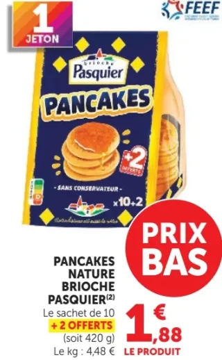 Pancakes Nature Brioche Pasquier