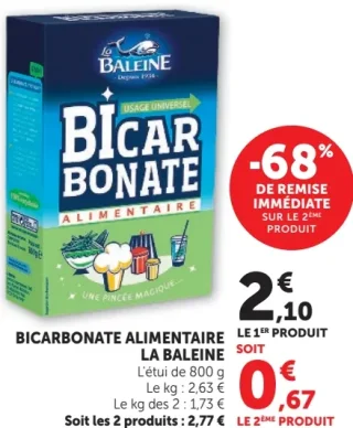 Bicarbonate Alimentaire La Baleine