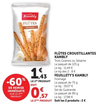 Flûtes Croustillantes Kambly