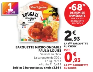 Barquette micro ondable Paul & Louise