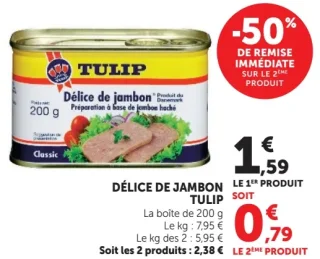 Délice de jambon Tulip