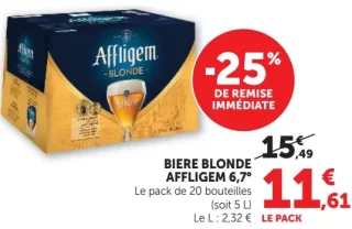 Bière Blonde Affligem 6.7°
