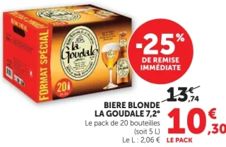 Bière Blonde La Goudale 7.2°