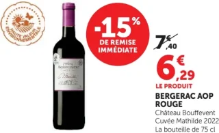 Bergerac AOP Rouge Château Bouffevent