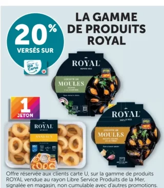 La gamme de produits de la mer Royal