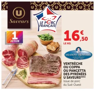 Ventrèche ou Coppa ou Pancetta des Pyrénées U Saveurs