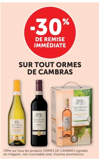 Gamme de vins Ormes de Cambras