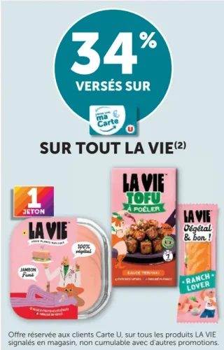 Gamme de produits végétariens La Vie