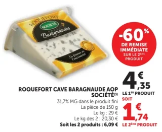 Roquefort Cave Baragnaude AOP Société