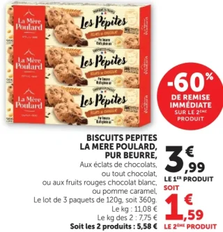 Biscuits Pépites La Mère Poulard