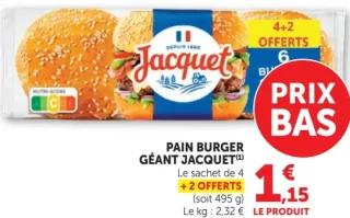 Pain Burger Géant Jacquet