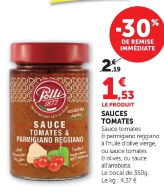 Sauces tomates Polli