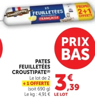 PATES FEUILLETÉES CROUSTIPATE