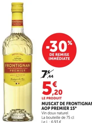 Muscat de Frontignan AOP Premier 15°