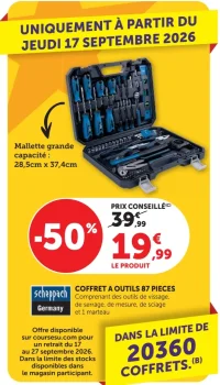 Scheppach Coffret à outils 87 pièces