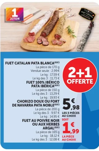 Fuet Catalan Pata Blanca Argal