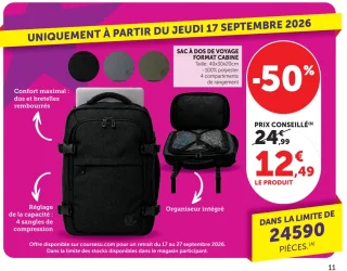 Sac à dos de voyage format cabine