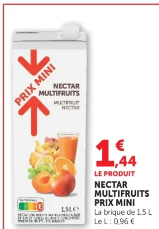 Nectar multifruits Prix Mini
