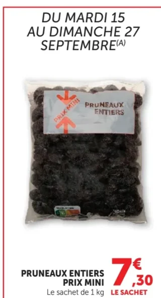 Pruneaux entiers Prix Mini