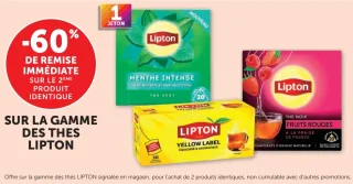 Gamme des thés Lipton