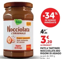 Pâte à tartiner Nocciolata Bio Rigoni di Asiago