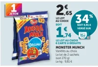 MONSTER MUNCH Variétés au choix