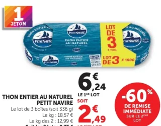 Thon entier au naturel Petit Navire