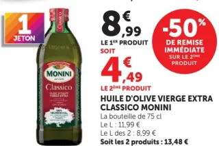 Huile d'olive vierge extra Classico Monini
