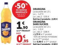 ORANGINA / ORANGINA SANS SUCRES