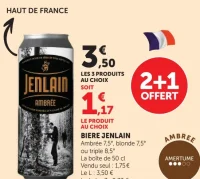 Bière Jenlain Ambrée, blonde ou triple
