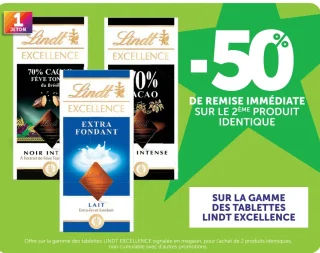 Tablettes Lindt Excellence