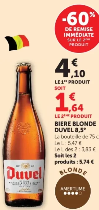 Bière Blonde Duvel 8,5°