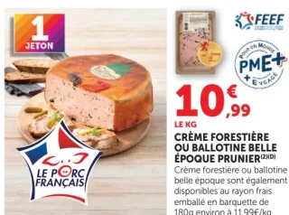 Crème forestière ou ballotine Belle Époque Prunier