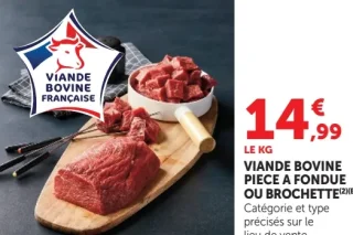 Viande Bovine Pièce à Fondue ou Brochette