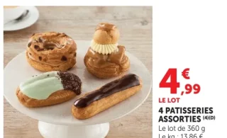 4 PATISSERIES ASSORTIES