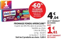 FROMAGE FONDU APERICUBE